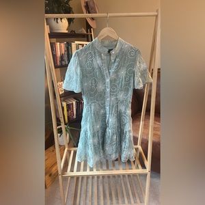 Beulah floral turquoise dress